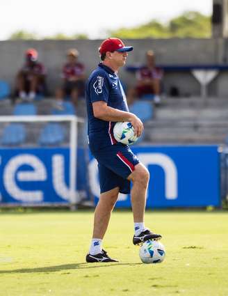 Rogério Ceni no treino do Bahia. 