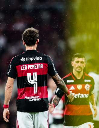Os jogadores do Flamengo Léo Pereira e Giorgian De Arrascaeta 