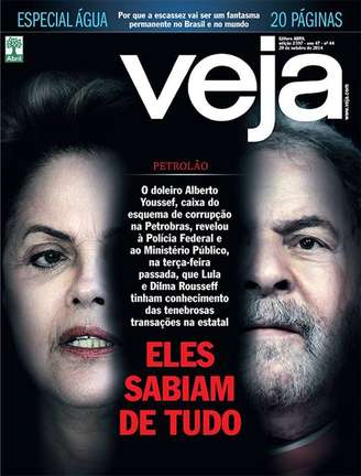 <p>Matéria da revista Veja associa Dilma ao escândalo da Petrobras</p>
