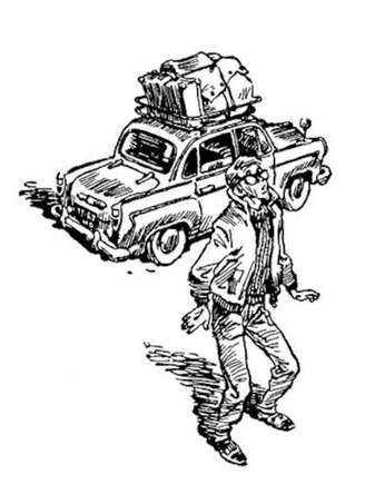 Ilustração de Evgeny Migunov para a edição original de 'A Segunda-Feira Começa no Sábado', lançada em 1965