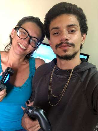 Janaina Karan e seu filho, Marlon