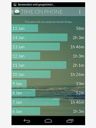 <p>Aplicativo mede quanto tempo o usuário passa no smartphone</p>