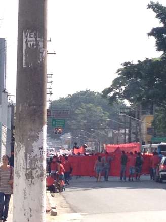 Grupo protestou por moradia na região de Santo Amaro