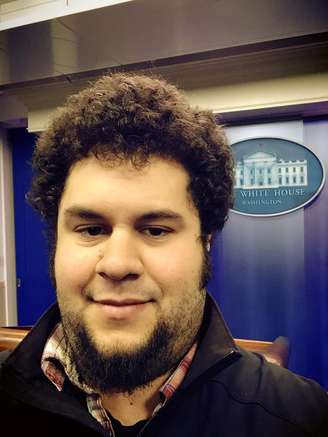 <p>Novo diretor de TI da Casa Branca, David Recordon visitou a residência do presidente Barack Obama em novembro de 2014</p>