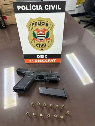 Arma apreendida pela Polícia Civil foi usada para disparo contra policial militar na região de Paraisópolis, em São Paulo, na última quinta-feira, 7.