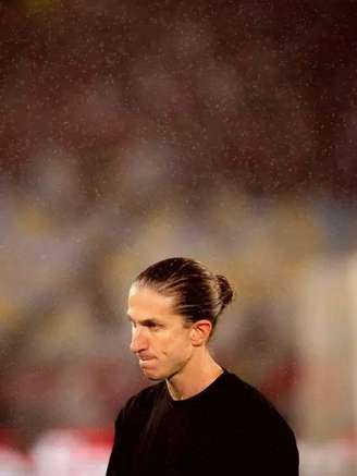Filipe Luís, técnico do Flamengo, durante jogo contra o Palmeiras 