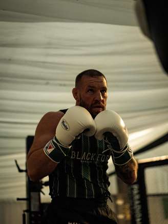 Conor McGregor durante sessão de treinos 