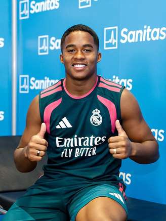 Endrick se reapresentou ao Real Madrid após empréstimo ao Lyon.