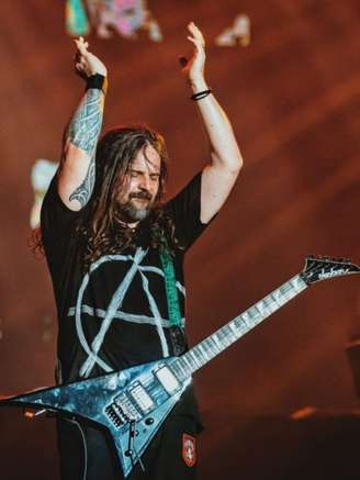 Andreas Kisser com o Sepultura no Rock in Rio