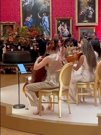 Autoridades e ex-ministros aparecem em evento patrocinado por Daniel Vorcaro em Londres, em abril de 2024.