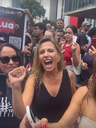 A ativista Luisa Mell em vídeo publicado em seu Instagram