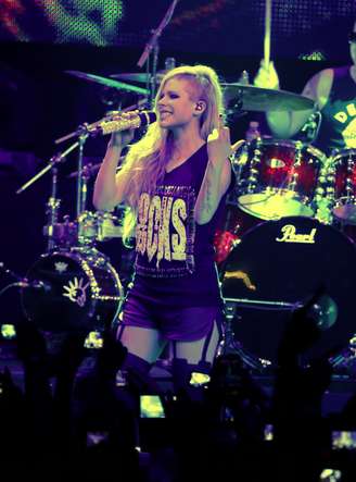 Avril Lavigne se apresentou no Citibank Hall, no Rio de Janeiro