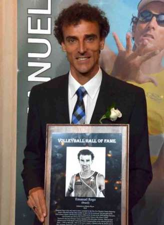 Emanuel foi imortalizado na lista de maiores nomes do voleibol (Foto: Divulgação/Hall of Fame)
