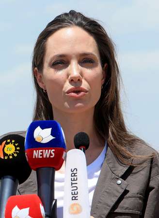 Atriz Angelina Jolie em Dohuk, Iraque 17/6/2018  REUTERS/Ari Jalal