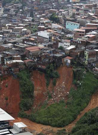 Área afetada por chuva em Salvador em 2015