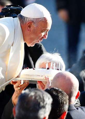 <p>Papa Francisco, que faz 78 anos nesta quarta-feira, no Vaticano</p>