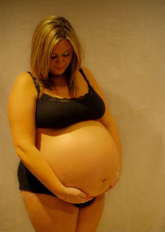<p>O bebê de Lara Carpenter nasceu pesando mais de 4 kg</p>