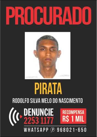 Rodolfo Silva do Nascimento, conhecido como "Pirata", é acusado de liderar ataque à UPP Arará/Mandela, no dia 20 de março