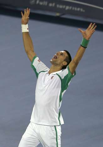 <p>Djokovic ainda não perdeu nenhum set na campanha em Dubai</p>
