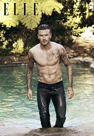 Beckham é o primeiro homem a estrelar a capa da Elle britânica