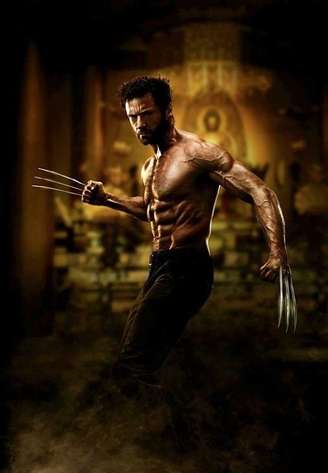 Hugh Jackman, de 45 anos, mostra corpo musculoso no filme Wolverine