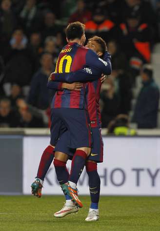 <p>Neymar e Messi mostraram que a dupla está entrosada contra o Elche</p>