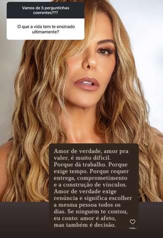 Poliana Rocha faz post (Reprodução/Instagram)