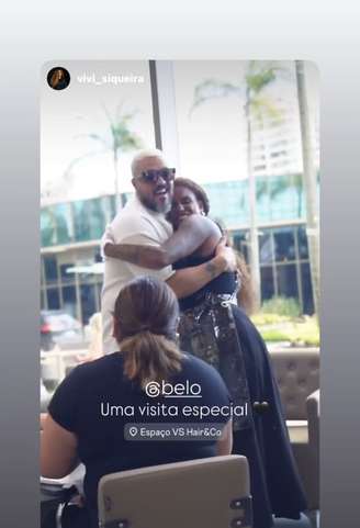 Belo frequenta o mesmo salão que Viviane Araujo (Reprodução/Instagram)