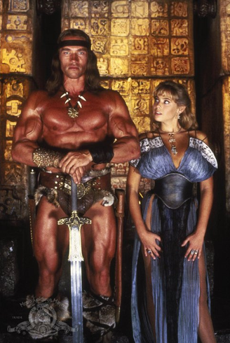 Arnold Schwarzenegger fez sucesso como Conan