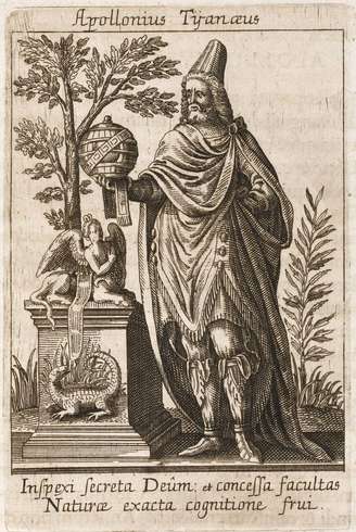 Gravura de Apolônio de Tiana feita Johann Theodor de Bry, provavelmente no início do século 17