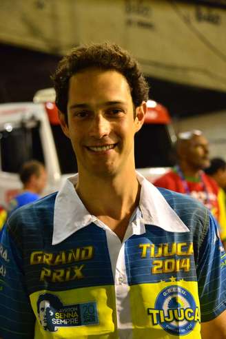 <p>Desfile pela Tijuca foi o primeiro de Bruno Senna</p>