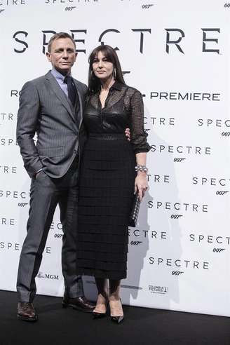 Daniel Craig e Monica Belucci lançam novo filme de James Bond em Roma