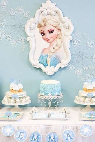 1. A festa da Frozen é um dos temas mais pedidos pelas meninas – Foto: 321VamosDecorar