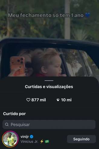 Vini Jr. faz novo movimento em meio à polêmica com Virginia - destaque galeria