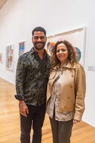 Renato Menezes e Beatriz milhazes