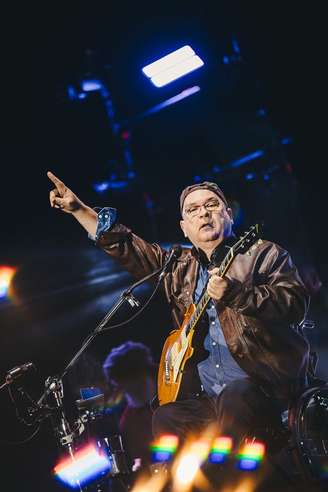 Herbert Vianna em show dos Paralamas no C6 no Rock, em São Paulo