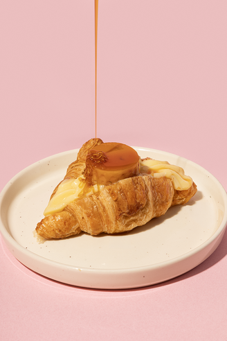O Mini Croissant de Pudim foi criado especialmente para o Festival do Croissant