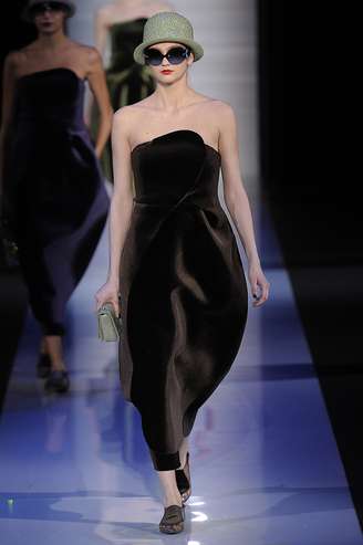 <p>Desfile da Emporio Armani na edição de inverno 2013 da semana de moda de Milão</p>