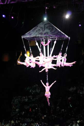 Em sua página do Facebook, a bailarina compartilhou uma foto do número Hang-Hair do qual participava neste domingo