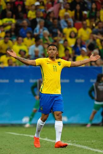 Gabriel Jesus não está conseguindo repetir na Seleção as ótimas atuações que fez pelo Palmeiras