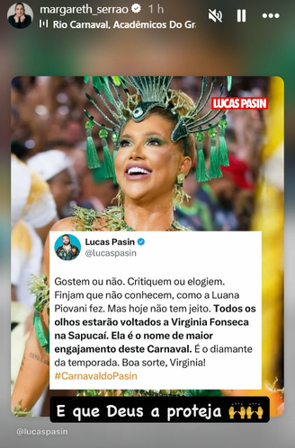 Mãe de Virginia defende filha após críticas e fala de Luana Piovani