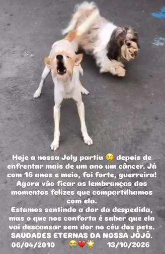 Margareth Serrão contou que Joly tinha 16 anos e teve câncer