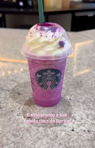 Frappuccino da Barbie, uma criação dos consumidores do Starbucks