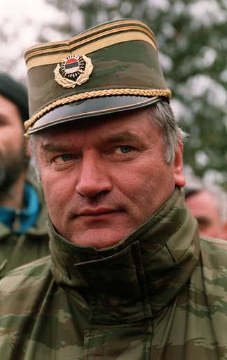 Ratko Mladic em imagem de arquivo, em Sarajevo