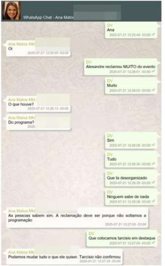 Vorcaro diz a assessora que Moraes ficou incomodado com destaque a Tarcísio
