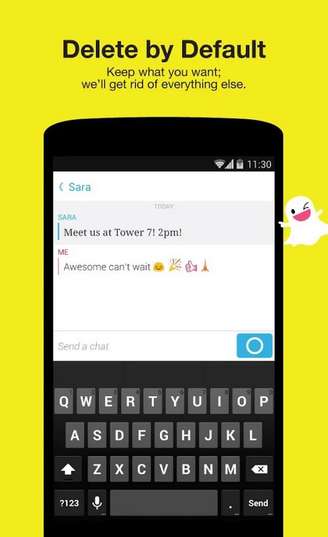 <p>Snapchat promete deletar mensagens para sempre</p>