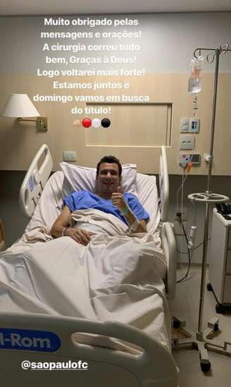 Pablo agradece apoio da torcida por sua recuperação (Reprodução/Instagram)