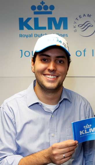 Pedro Henrique Doria Nehme, 21 anos, venceu a promoção da companhia aérea KLM e ganhou uma passagem para o espaço