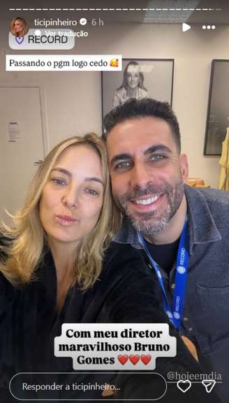 Ticiane Pinheiro participo normalmente do 'Hoje em Dia' no dia em que oficializou sua saída da Record