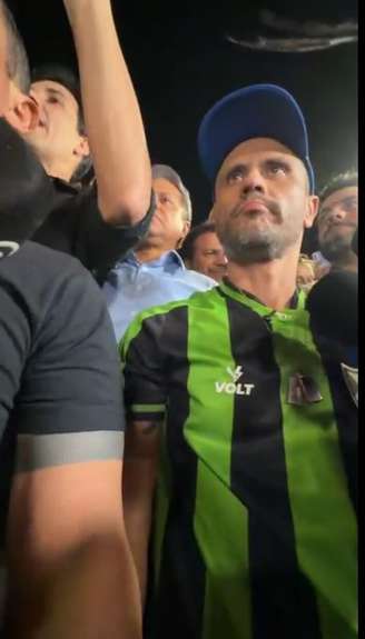 Cleitinho Azevedo, em coletiva na qual anunciou que será candidato a governador de Minas